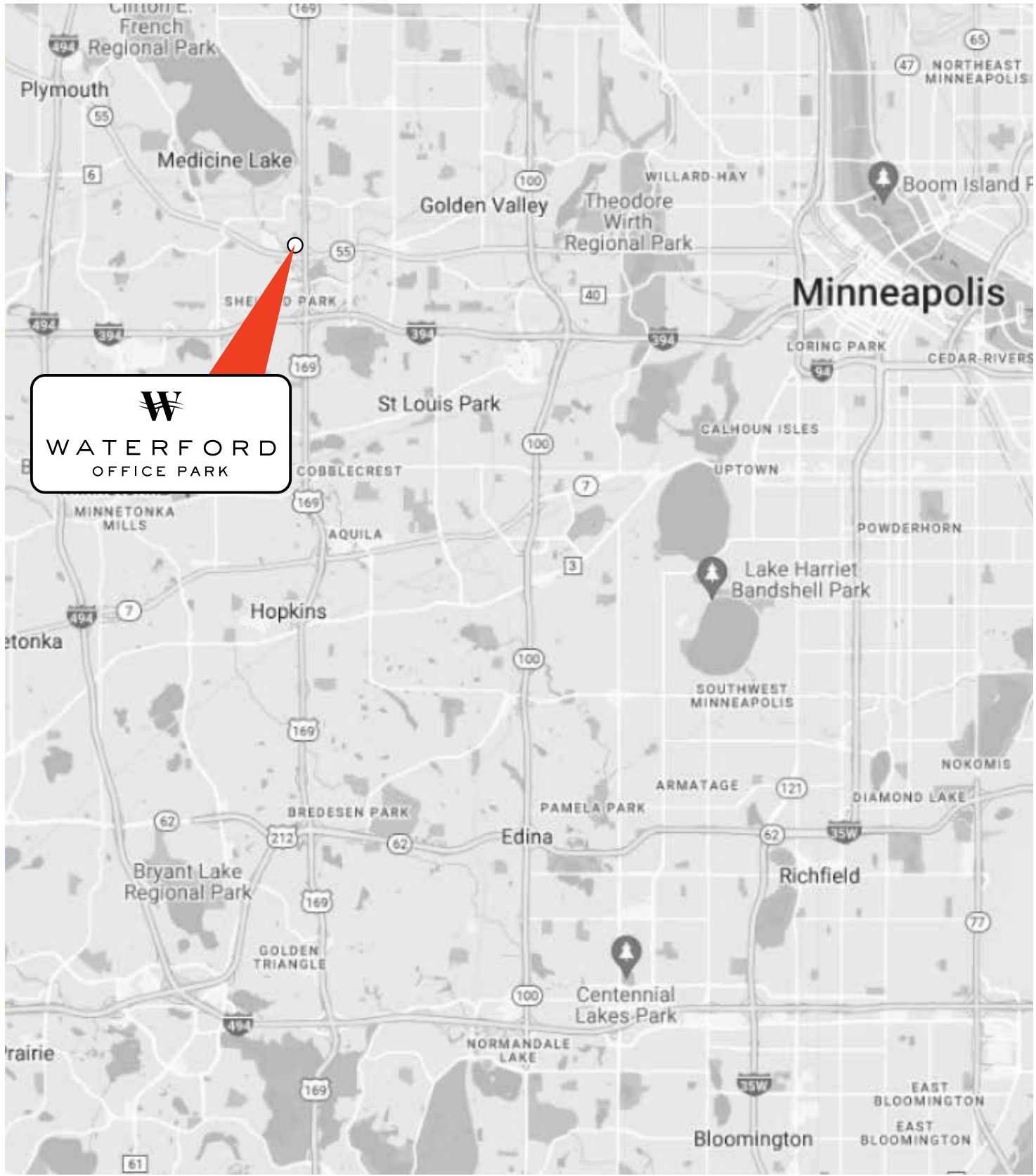 Plymouth / Minneapolis regional map